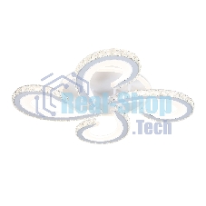 Потолочный светодиодный светильник Ambrella light FA1702/4 WH/CH белый/хром 121W 3000K-6400K 560*560*90 (ПДУ РАДИО 2.4G)