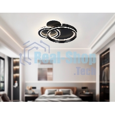 Светильник Ambrella light FA8515/3 BK черный 143W 3000K-6400K 500*500*80 (ПДУ РАДИО 2.4G)