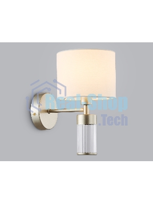 Настенный светильник Ambrella light LH71305 CGD/WH золото/белый E14 max 40W 220*150*260