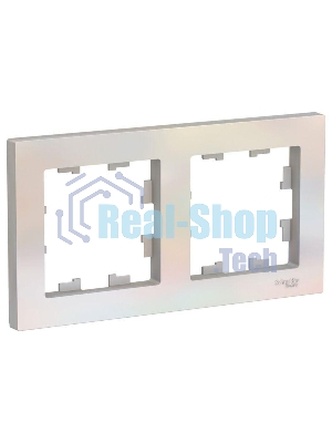 Рамка 2-м AtlasDesign универс. жемчуг SchE ATN000402