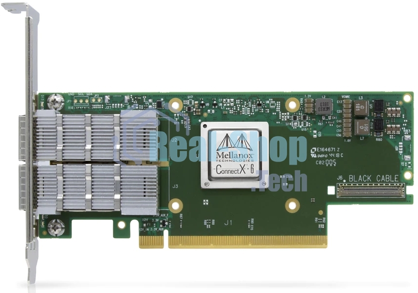 Адаптер Infiniband ConnectX®-6 VPI adapter card, HDR IB (200Gb/s) and 200GbE, dual-port QSFP56, PCIe4.0 x16, tall bracket