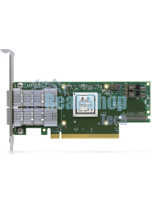Адаптер Infiniband ConnectX®-6 VPI adapter card, HDR IB (200Gb/s) and 200GbE, dual-port QSFP56, PCIe4.0 x16, tall bracket