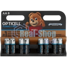 Батарея Opticell Turbo MAX LR6 AA (2шт) блистер