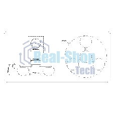 Светильник Ambrella light LH12006/3 BK/GD/SM черный/золото/дымчатый 18W 3000K D640*170