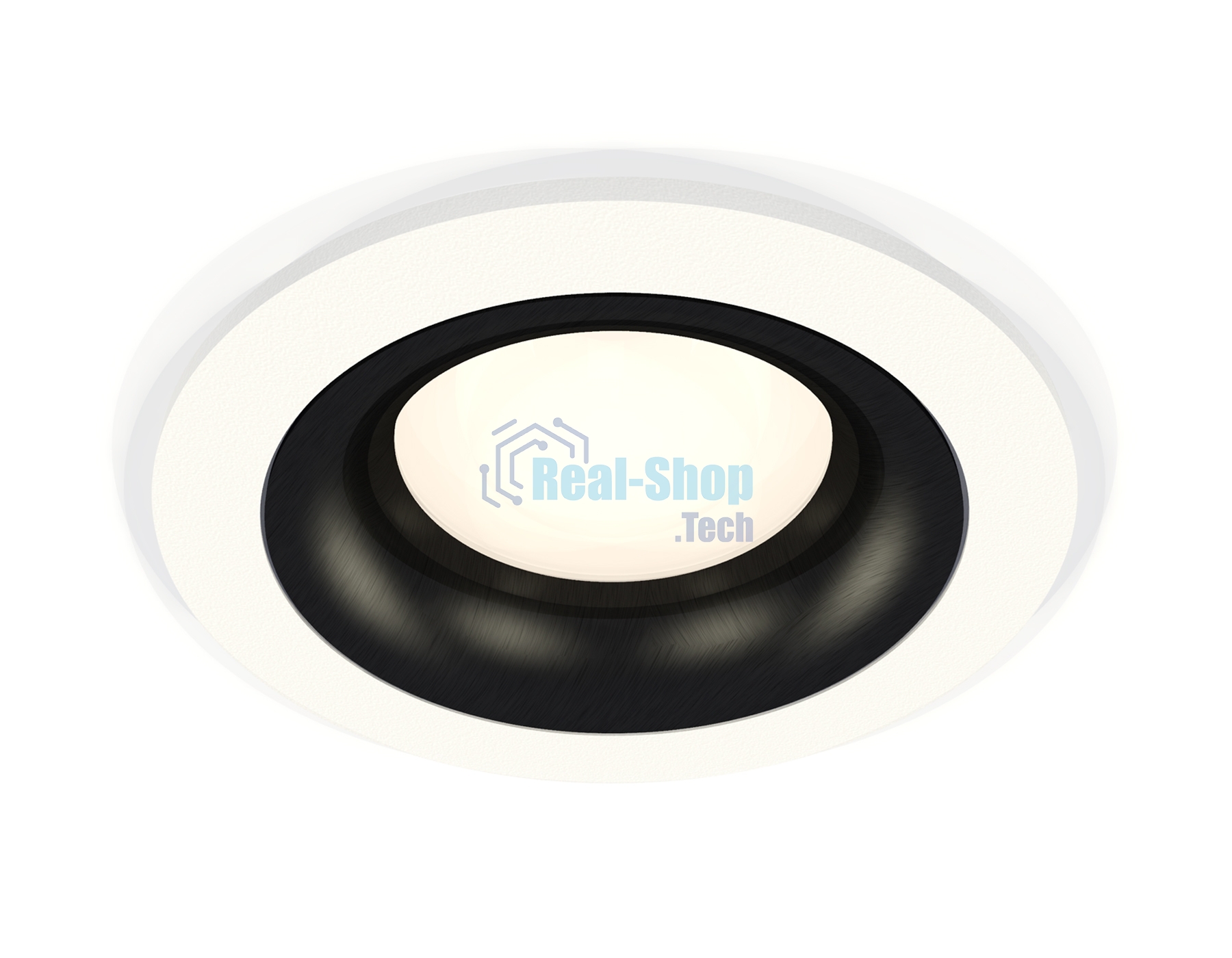 Комплект встраиваемого светильника Ambrella light XC7621002 SWH/PBK белый песок/черный полированный MR16 GU5.3 (C7621, N7011)