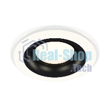 Комплект встраиваемого светильника Ambrella light XC7621002 SWH/PBK белый песок/черный полированный MR16 GU5.3 (C7621, N7011)
