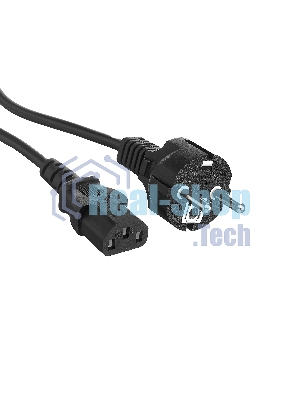 Кабель питания ExeGate Power PC-5P (Евровилка Schuko->С13) VDE-250V-3*0.5-CU, 6A, черный, 5м