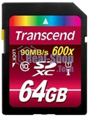 Флеш карта SDXC 64Gb Class10 Transcend TS64GSDXC10U1 BULK w/o adapter