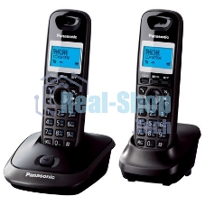 Телефон беспроводной (DECT) Panasonic KX-TG2512RU2 Доп трубка в комплекте, АОН, Caller ID, спикерфон, полифония