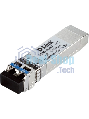 Трансивер D-Link 432XT/B1A SFP+ с 1 портом 10GBase-LR с поддержкой DDM для одномодового оптического кабеля (до 10 км)