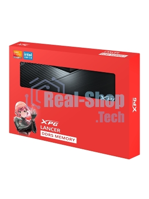 Оперативная память XPG Lancer, DDR5, 32GB (2x16GB), 6000MHz, CL30, DIMM, с радиаторами, черный