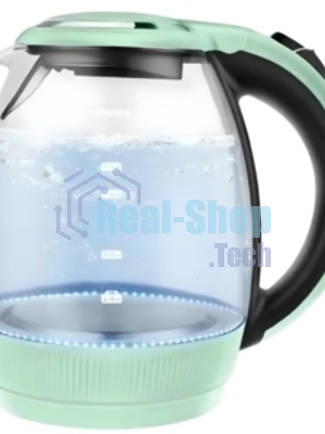 Электрочайник Centek CT-0008 мятный, 1.7 л, 2200 Вт, скрытый нагревательный элемент
