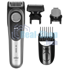 Триммер Braun BT9520 серебристый (насадок в компл:4шт)