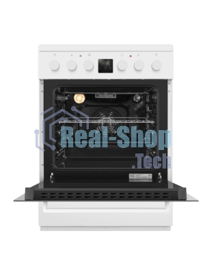 Плита электрическая Maunfeld MEC67CW08TD белый, конфорок 4 шт, духовка 59 л, 60 см x 85 см x 60 см