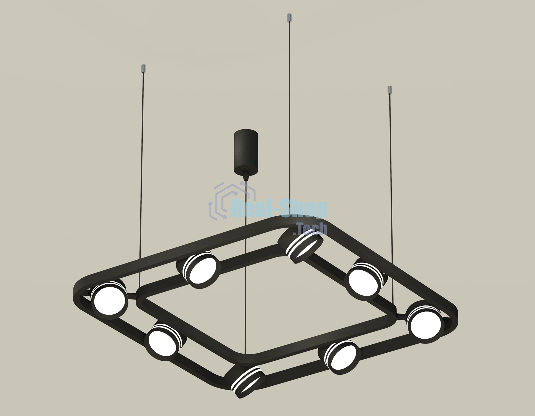 Светильник Ambrella light XB9182153/8 SBK/FR черный песок/белый матовый GX53 (C9182, N8478)