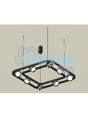 Светильник Ambrella light XB9182153/8 SBK/FR черный песок/белый матовый GX53 (C9182, N8478)