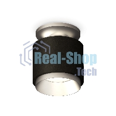 Светильник Ambrella Light XS7511100 SBK/MCH черный песок/хром матовый MR16 GU5.3 (N7928, C7511, N7033)