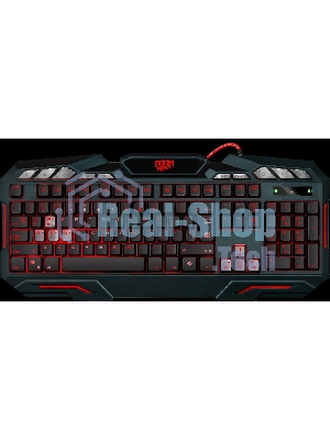 Клавиатура проводная Defender Doom Keeper GK-100DL RU, USB, черный