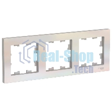 Рамка 3-м AtlasDesign универс. жемчуг SchE ATN000403
