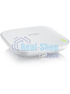 Гибридная точка доступа Zyxel NebulaFlex NWA50AX, WiFi 6, 802.11a/b/g/n/ac/ax (2,4 и 5 ГГц), MU-MIMO, антенны 2x2, до 575+1200 Мбит/с, 1xLAN GE, PoE, без поддержки Captive portal и WPA-Enterprise, защ