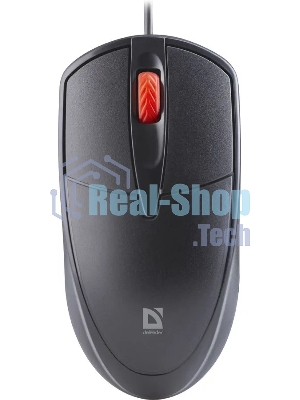 Мышь проводная Defender Icon MB-057 черный, 1000 dpi, USB, кнопки - 3