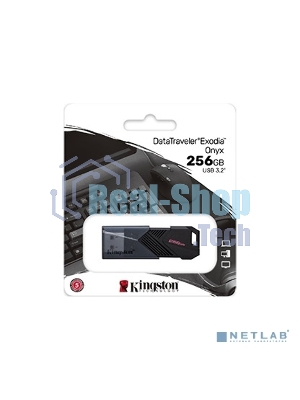 Флешка USB Kingston DataTraveler Exodia Onyx (DTXON/256Gb), 256Gb, USB 3.2 Gen 1, R/W 200/60, черный