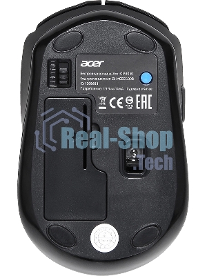 Мышь беспроводная Acer OMR050 черный, 1600 dpi, радиоканал, Bluetooth, USB, кнопки - 6