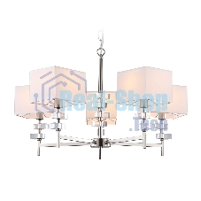 Люстра Ambrella light LH71321/5 SN/WH никель/белый E14/5 max 40W D700*850