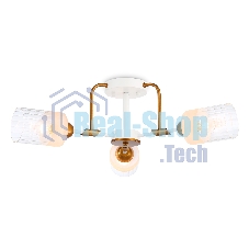 Светильник Ambrella light TR303321/3 WH/GD/CL/FR белый/золото/прозрачный/белый матовый E27*3 max 60W D620*210
