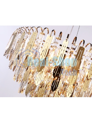 Светильник Ambrella light TR5258/11 SGD/CL золото/прозрачный E27*11 max 40W D600*400
