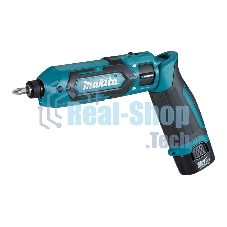 Отвертка аккумуляторная MAKITA TD022DSEак уд 7.2В 2х1Ач Li-Ion 2450об/м 25Нм 1/4'' 0.56кг сумка подсветка
