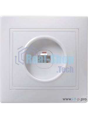 Розетка IEK EKK10-K01-DM РК10-КБ 1местн. комп. КВАРТА (белый)