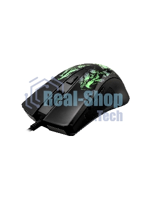 Мышь проводная Qumo Rampage M49 черный, 3200 dpi, USB, кнопки - 6