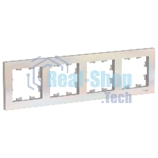 Рамка 4-м AtlasDesign универс. жемчуг SchE ATN000404