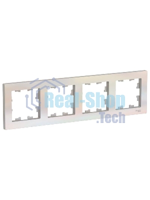 Рамка 4-м AtlasDesign универс. жемчуг SchE ATN000404
