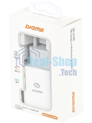 Сетевое зарядное устройство Digma DGW3C 3A PD белый