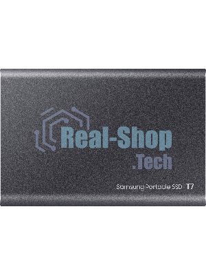 Внешний SSD Samsung T7, 1TB, USB 3.2 Gen 2 Type-C, R/W 1050/1000, серый