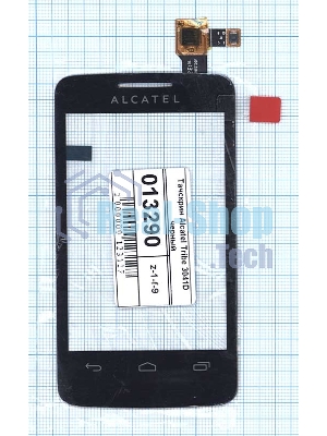 Сенсорное стекло (тачскрин) для Alcatel One Touch Tribe 3041D черное