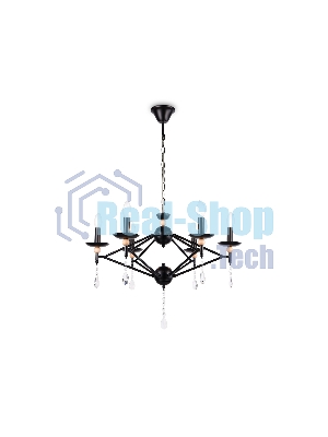 Светильник Ambrella light TR9597/6 BK черный E14/6 max 40W D660*880
