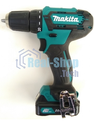 Дрель-шуруповерт Makita DF333DWAE, 12 В, 2 Ач, 30 Нм, щеточный