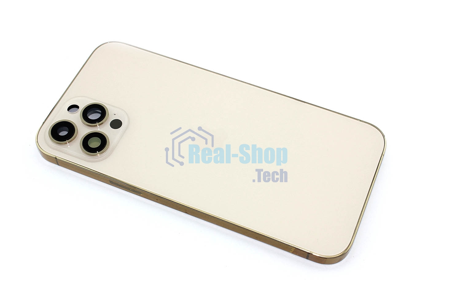 Задняя крышка (корпус) в сборе с рамкой для Apple iPhone 12 Pro Max золотой