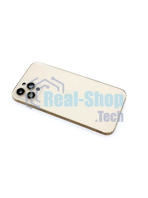 Задняя крышка (корпус) в сборе с рамкой для Apple iPhone 12 Pro Max золотой
