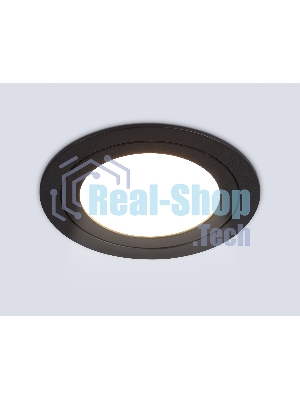 Светильник Ambrella light TN6604 BK черный IP44 GX53 max 15W D110*23
