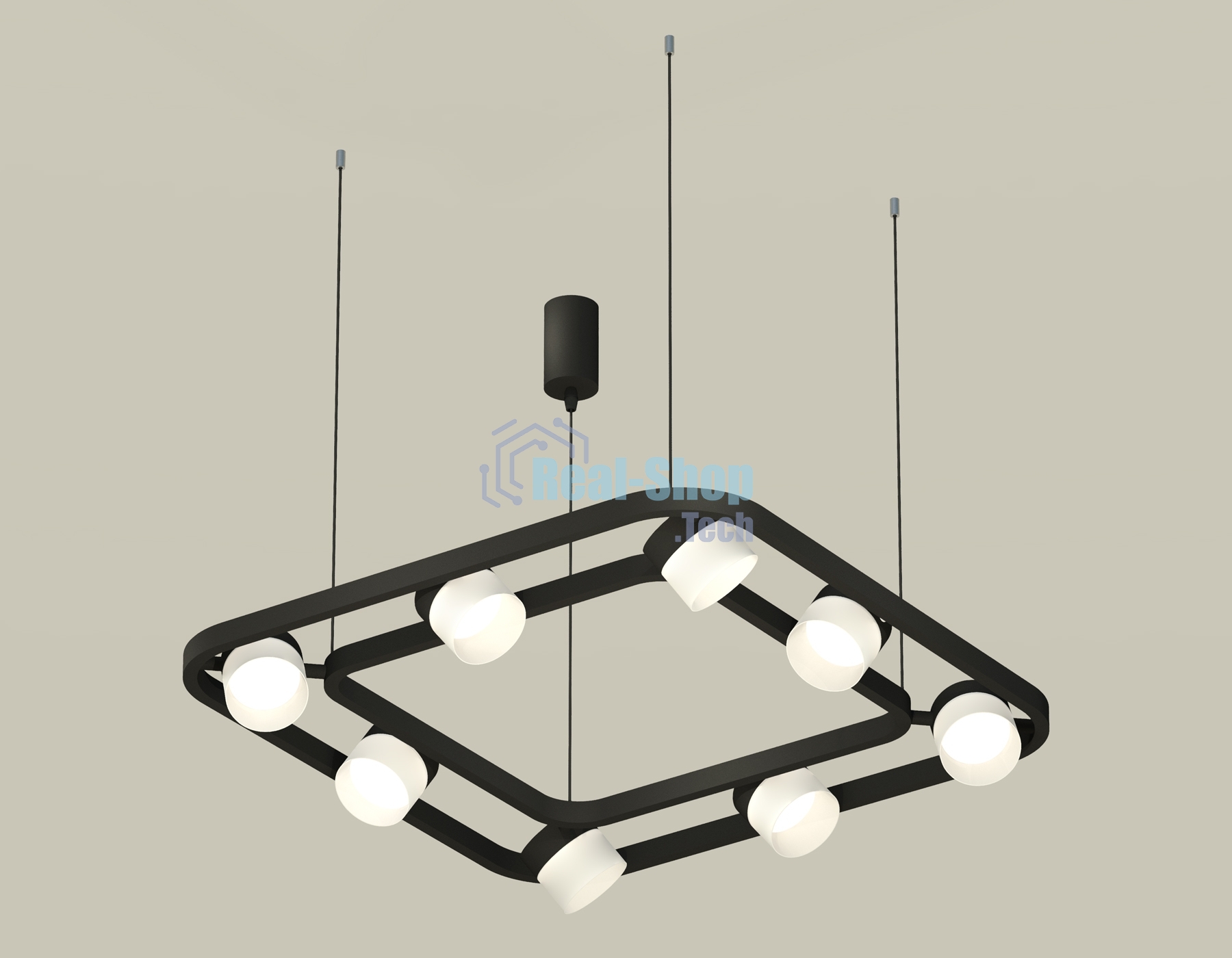 Светильник Ambrella light XB9182154/8 SBK/FR черный песок/белый матовый GX53 (C9182, N8402)