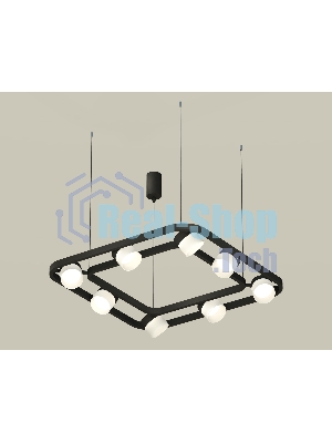 Светильник Ambrella light XB9182154/8 SBK/FR черный песок/белый матовый GX53 (C9182, N8402)