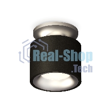 Светильник Ambrella Light XS7511101 SBK/MCH черный песок/хром матовый MR16 GU5.3 (N7928, C7511, N7013)