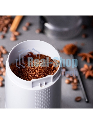 Кофемолка электрическая Galaxy Line GL 0909, белый, роторная, 200 Вт, вместимость контейнера 45 г