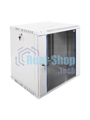 Шкаф телекоммуникационный настенный разборный ЭКОНОМ 12U (600 × 520) дверь стекло
