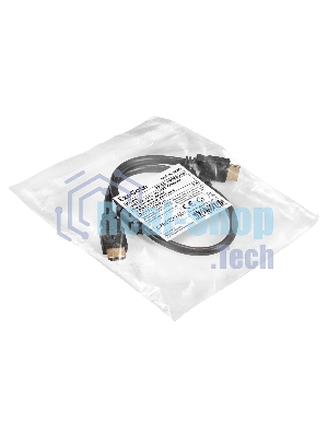 Кабель HDMI ExeGate EX-CC-HDMI2-0.5F (19M/19M, v2.0, 0,5м, 4K UHD, Ethernet, ферритовые кольца, позолоченные контакты)