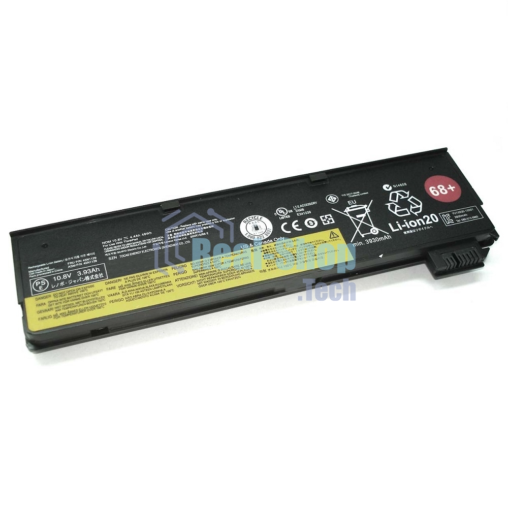 Аккумуляторная батарея для ноутбука Lenovo ThinkPad x240/250 (0C52862 68+) 48Wh черный